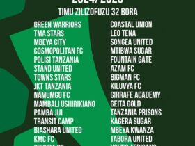 Timu zilizofuzu 32 Bora CRDB Bank Federation Cup